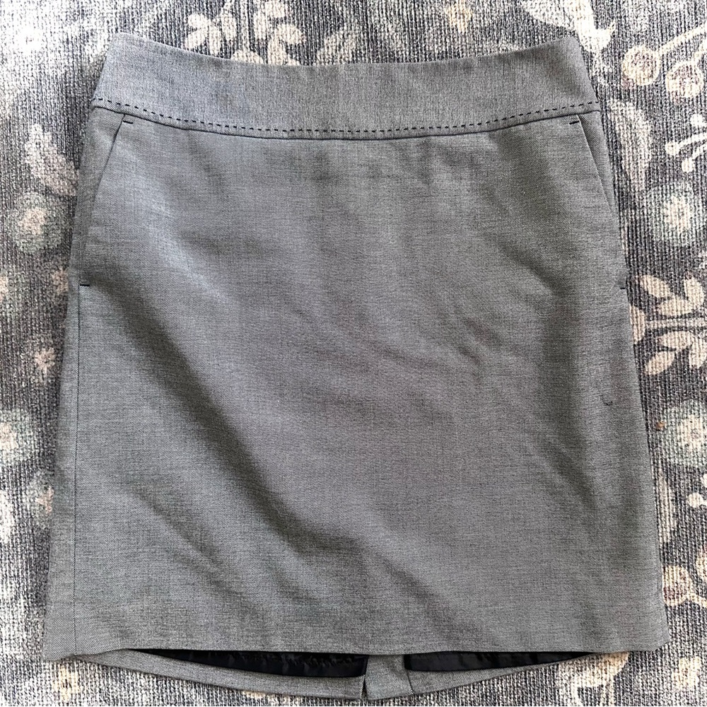 LOFT Grey Mini Skirt